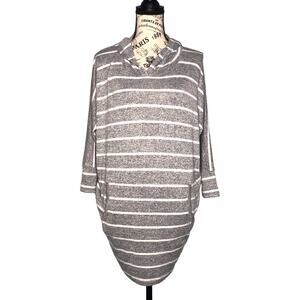 Market & Spruce (S) Karlotta Hooded Dolman Knit Top Stitch Fix Striped Pullover